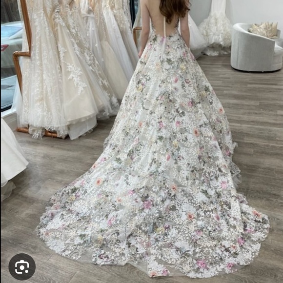 RARE Ines Di Santo Bloom Wedding Dress 12 - Picture 4 of 16